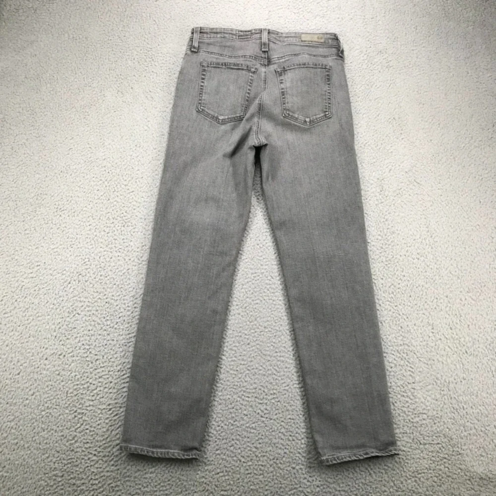 AG Jeans‎ Size 29 The Isabelle Button Up Hi-Rise Straight Crop Gray Denim - Picture 2 of 14